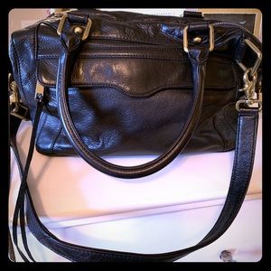 Rebecca Minkoff large MAB black leather satchel